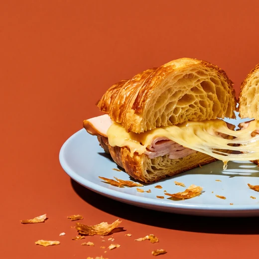 Croissant dinde et cheddar