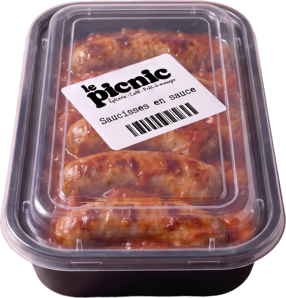Saucisses en sauce